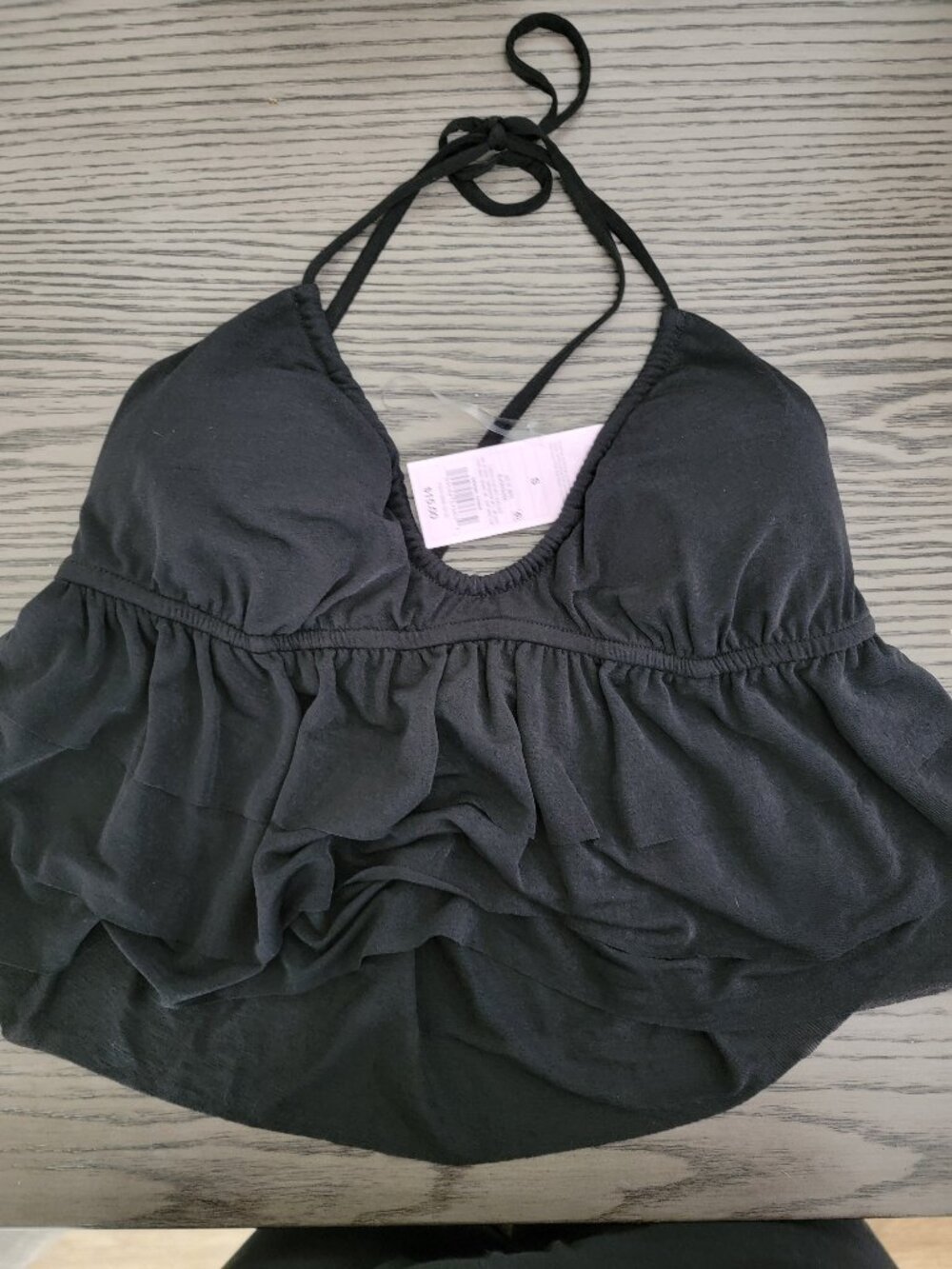 Women's Ruffle Halter Top - Wild Fable™ Black S